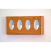 4 Pocket Glove/Tissue Box Holder - Mahogany