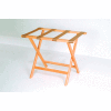 Luggage Rack w/ Straight Legs - Light Oak/Tan