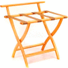 Wooden Mallet WallSaver™ Luggage Rack with Tan Webbing, Light Oak