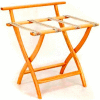 Wooden Mallet WallSaver™ Luggage Rack with Tapestry Webbing, Light Oak