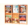 Wooden Mallet Divulge™ 6 Magazine Wall Display, Light Oak