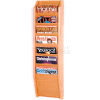 Wooden Mallet Cascade™ 7 Pocket Magazine Rack, Light Oak