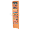Wooden Mallet Cascade™ 10 Pocket Magazine Rack, Light Oak