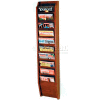 Wooden Mallet Cascade™ 10 Pocket Magazine Rack, Mahogany