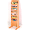Wooden Mallet Cascade™ Free-Standing 7 Pocket Magazine Rack, Light Oak