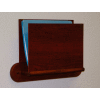 HIPAA Compliant Oak Open Ended Chart Holder - Mahogany