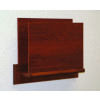 HIPAA Compliant Small Oak Open Ended Chart Holder - Mahogany