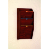 3 Pocket HIPPAA Compliant Chart Holder - Mahogany