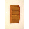 3 Pocket HIPPAA Compliant Chart Holder - Medium Oak