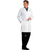Fashion Seal Men's Lab Coat, 41"L, 100% Cotton, 36, White