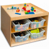 Whitney Brothers WB101-290 Extra Storage Trays, Medium, 12-1/2"W x 17"D x 6"H, Clear - Pkg Qty 5
