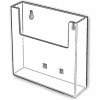 Wall-Mount Literature Holder, Acrylic, 9"L X 10-1/4"W X 1-3/4"H - Pkg Qty 100