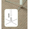 Wire Pole Feet Pole, 13/16" I.D. - Pkg Qty 50