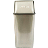 Wastewatcher 13 Gallon Steel Receptacle w/Push Top, Stainless Steel - 13HTSS