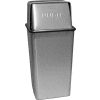 Wastewatcher 21 Gallon Steel Receptacle w/Push Top Lid, Stainless Steel - 21HTSS