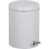 Step-On Round 4 Gallon Steel Receptacle, White - 2240WH