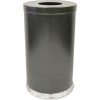 35 Gallon Steel Receptacle w/Single Opening Flat Top, Silver Vein - 35FTSVN