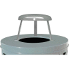 Metal Raincap Top Lid 18-3/4" Diameter, Silver - M2401-RCL-SLV
