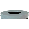 Metal Flat Top Lid 23-3/4" Diameter, Silver - M3601-FTL-SLV