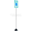 X-Tube 78" Sign Post, White