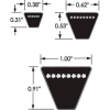 ContiTech Hy-T® Wedge Belt, Non Cogged, 5v900