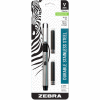 ZebraPen Fountain Pen, Black Ink, Black Barrel, 1 Each