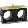 1" T Clamp Assembly For Two Hoses Pipe or Tube Lines