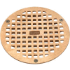 Zurn 5" Dia. Round Floor Drain W/Screws, Brass