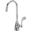 Zurn Single Lab Faucet with 5-3/8" Gooseneck and 4" Wrist Blade Handle - Lead Free