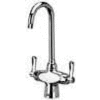 Zurn Double Lab Faucet with 3-1/2" Gooseneck and Lever Handles - Lead Free