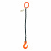 Mazzella Lifting B151127 3' Single Leg Chain Sling W/ Sling Hook