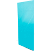 Ghent® Aria 4'W x 6'H Magnetic Glass White Board - Blue
