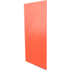 Ghent® Aria 4'W x 6'H Magnetic Glass White Board - Peach