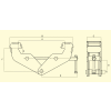 OZ Lifting OZ5BCA Domestic Beam Clamp 5 Ton Cap., Fits Beam Flange Range 3"-9"