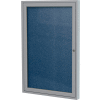 Ghent Enclosed Bulletin Board - Outdoor / Indoor - Vinyl - 36" x 36" H - Navy