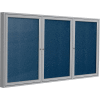 Ghent Enclosed Bulletin Board - Outdoor / Indoor - Vinyl - 36" x 72" H - Navy