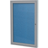 Ghent Enclosed Bulletin Board - Outdoor / Indoor - Vinyl - 36" x 36" H - Ocean
