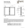 Ghent Enclosed Bulletin Board - Outdoor / Indoor - Vinyl - 36" x 48" H - Silver