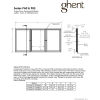 Ghent Enclosed Bulletin Board - Outdoor / Indoor - Vinyl - 48" x 72" H - Caramel