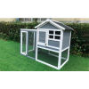 Hanover Outdoor Wooden Elevated Rabbit Hutch with Ramp, Wire Mesh Run and Waterproof Roof