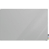 Ghent Harmony Glass Board - Magnetic - 2' x 3' - Gray - Radius Corners