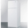 Summit-Two-Door Cycle Defrost Refrigerator-Freezer, White, 21-1/2"W