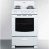 Summit-Range, Electric, 4 Burners, White, 23.5"W x 23.5"D x 42"H