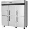 Turbo Air M3 Series Reach In Freezer, 6 Solid Half Doors, 72 Cu. Ft., Stainless Steel
