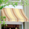 Awntech NT22-8GCK, Window/Entry Awning 8-3/8'W x 2-9/16'H x 2'D Gray/Cream/Black