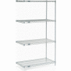 Nexel® Stainless Steel Wire Shelving Add-On 36"W x 18"D x 63"H