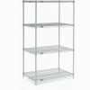 Nexel® Poly-Z-Brite® Wire Shelving Starter 36"W x 24"D x 63"H