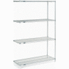 Nexel® Stainless Steel Wire Shelving Add-On 48"W x 18"D x 74"H
