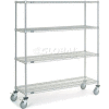 Nexel® Chrome Wire Shelf Truck, 1200 lb. Capacity, 60"L x 18"W x 69"H