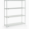 Nexel® Poly-Z-Brite® Wire Shelving Starter 60"W x 21"D x 86"H